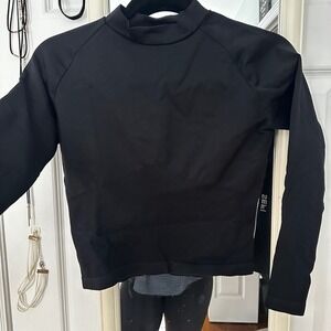 SEFI Timeless Ribbed Long Sleeve Top - Jet Black